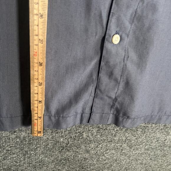 Quiksilver Shirt Mens 2XL XXL Blue Short Sleeve Button Down Soft Surf Y2K - Picture 7 of 10